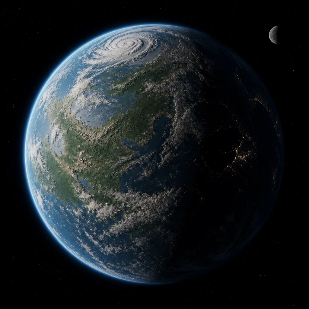 Earth-like planet — interactive 3D globe in Galvyris
